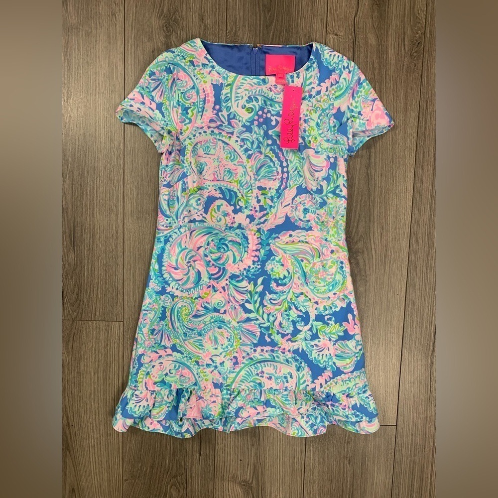 LILLY PULITZER Women's Masey Romper in Dream Team Mini Size 00 NWT‎
